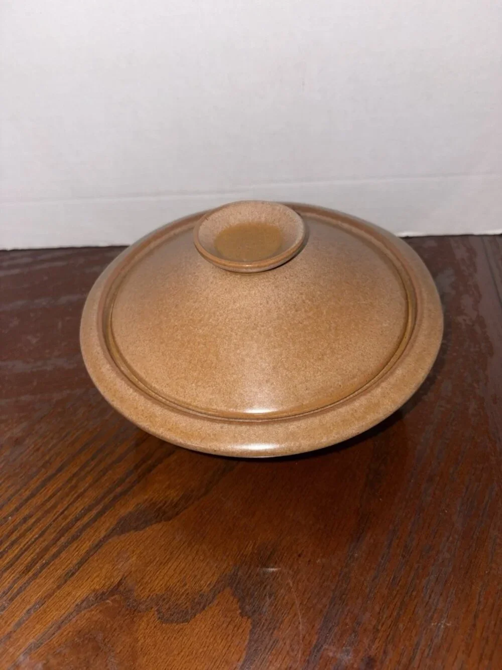 Frankoma Pottery 6U Plainsman Individual Casserole W Lid Desert Gold 7 Inch VNTG
